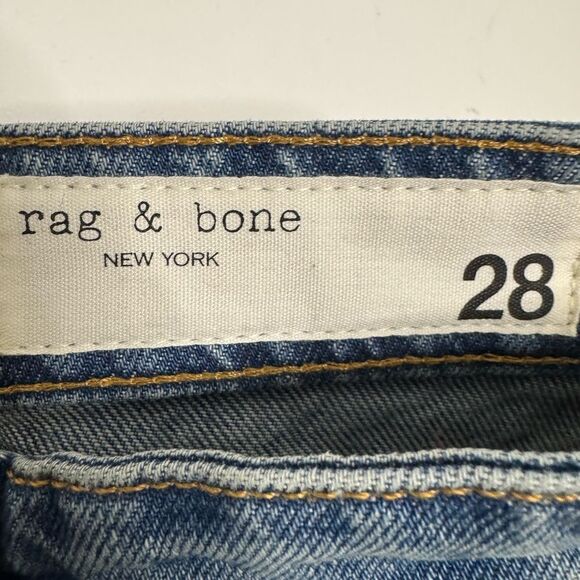 NEW Rag & Bone Alex High-Rise Straight Jeans Gypsum (Medium Wash) - Picture 8 of 10